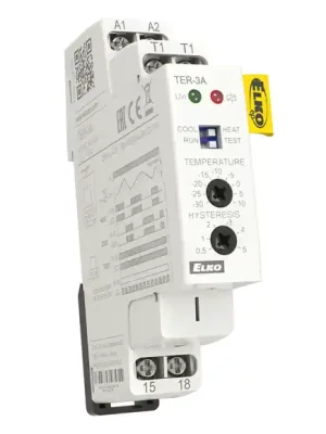 Časově Omezené TER-3A UNI termostat 1MOD DIN -30..+10°C 1MOD nastav.hyster./pro čidlo NTC