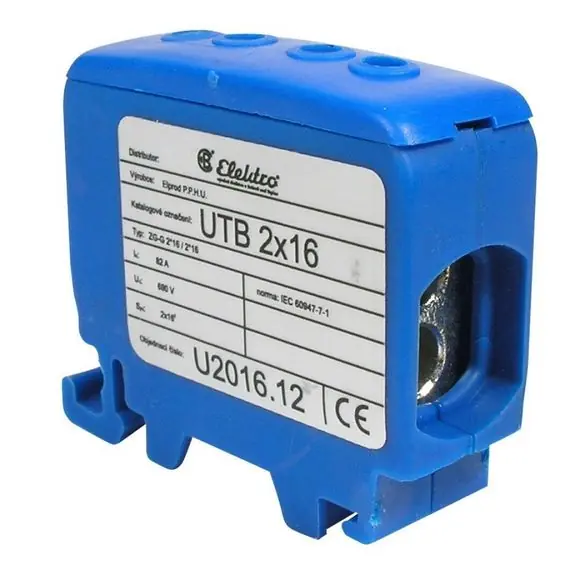 Svorka UTB 2x16 modrá Must-Have