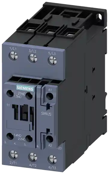 Koupit Online vazební stykač, AC-3e, 50A/22kW/400V, 3pólový, DC 24V, 1 NO + 1 NC, šroubová ...