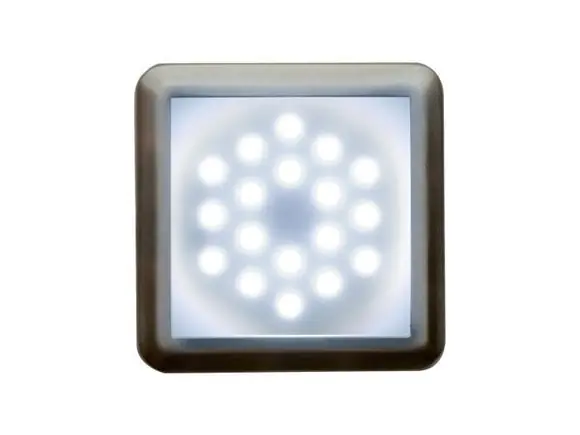 Víkendová Akce Dekorativní LED svítidlo DEKORA 2 NEREZ 18LED stud.bílá 12V DC