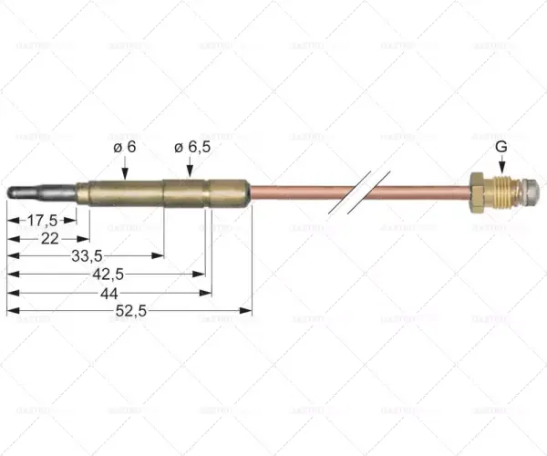 Novinka termočlánek M9x1 L 600mm zásuvka Ø6.0 (6,5) mm
