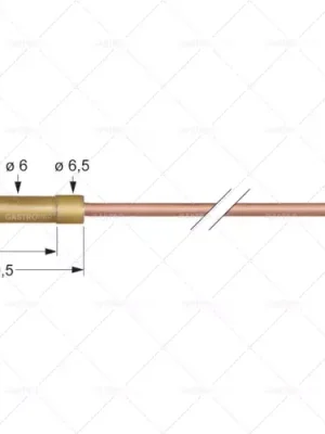 Sleva Termoelektrické články M8x1 L 600 mm zásuvka Ø6,0mm