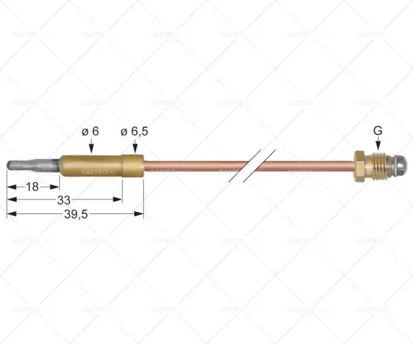 Sleva Termoelektrické články M8x1 L 600 mm zásuvka Ø6,0mm