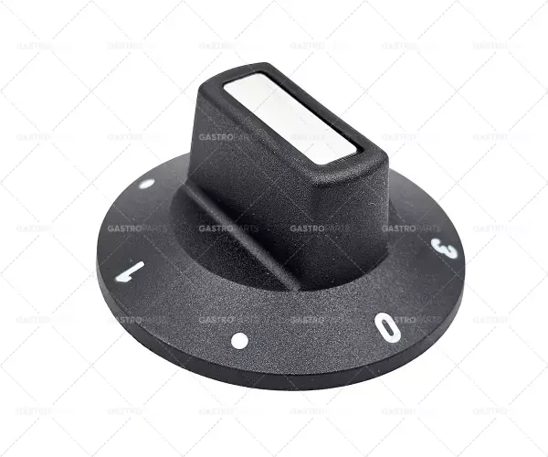 Ověřený knoflík 7-takt. uchycení osky v poloze 0-nahoře,osa 6/4.6mm,sedm taktů