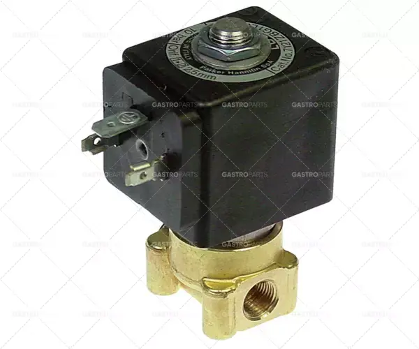 Horká Nabídka Elektromagnetický ventil 2-way připojení 24 V DC 1/8 "DN 2,5 mm jack DIN -20 ° do + 130 ° C-PARKER a Lucifer