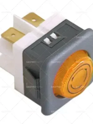 Cenově Výhodný montážní rozměry kontrolky 27,8x25mm žlutá 230V připojení vnější faston 6,3mm