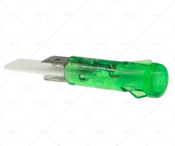 signálka o 9mm 400V zelená Spojení plochý konektor 6,3mm 85°C Vrácení Zdarma
