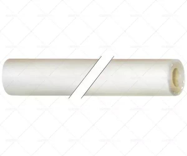 silikonová hadice v opletu ze skleněných vláken vnější průměr 12 mm vnitřní průměr 5 mm dlouhá 5 m gr. 3 mm bílá Horká Nabídka