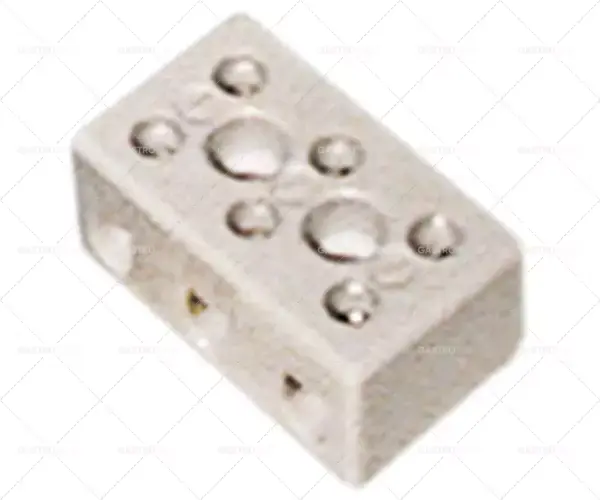 Kup Teď Porcelánová 3-pin svorka 10 mm2 LA 16mm max. 30A max 450V L 52 mm B 30 mm H 23 mm 16 mm BA jednotka 1 ks