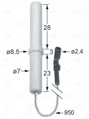 Nejlepší Volba průměr zapalovací svíčky. 1 Průměr 7 mm 2 přípojky o průměru 8,5 mm