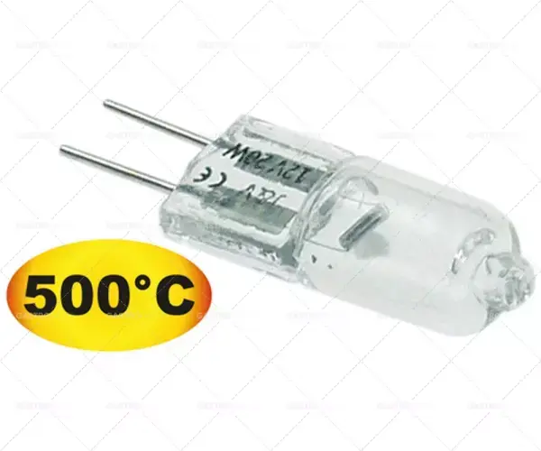 Objednat Nyní Halogenová žárovka G4 Držák 12V 20W Temp.Best. 500 ° C