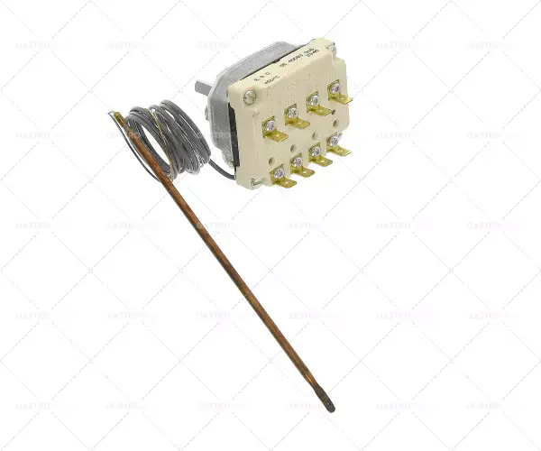 Termostat T.MAX. 450 ° C provozní rozsah 100 - 450 ° C 4-pólový 16A 4NO senzor o 3,9 mm sonda L 163 mm Odeslání Ihned