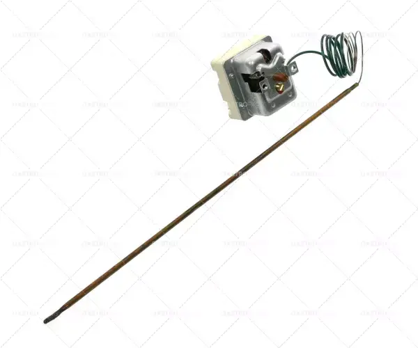 Bezpečnostní termostat Abschalttemp. 500 ° C 3-pólový 20A senzor o 4mm sondy L 308 mm 890 mm kapiláry Akce