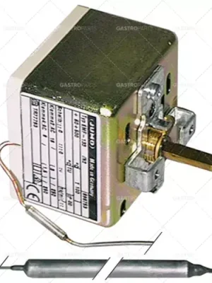 Termostat T.MAX. 500 ° C provozní rozsah 20-500 ° C 3-pólový 16A 3CO snímač o 8 mm senzoru L 155mm Vysoce Kvalitní