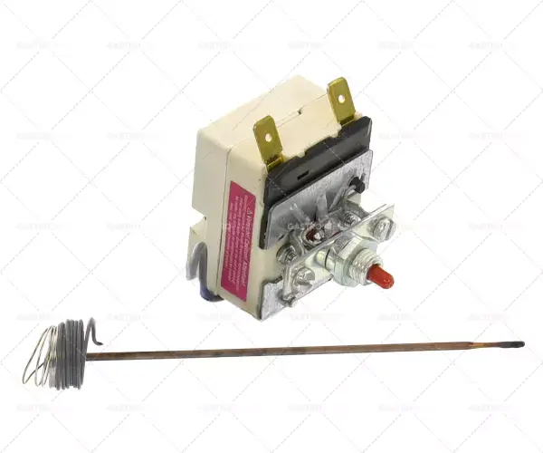 Originální pojistný termostat 420 ° C 1-pólový 16A čidlo o 3,9mm L 228mm
