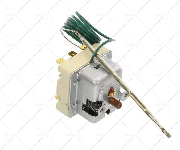bezpečnostní termostat vypínací teplota 280°C 3pólová 20A sonda ø 4mm sonda L 120mm kapilární trubka 900mm Sleva