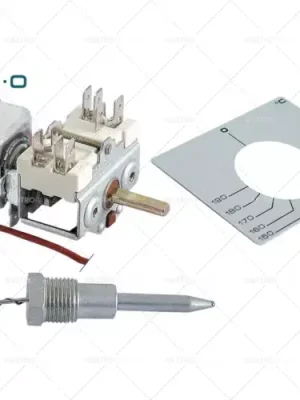 1-fázový regulační termostat 106-185 °C 8x50mm délka kapiláry 850mm Vysoce Kvalitní