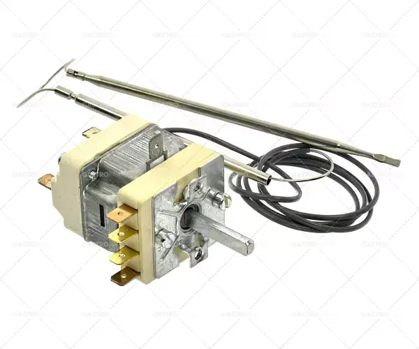 Termostat T.MAX. 183 ° C provozní rozsah 58-183 ° C, 1-pólový 1Z 0,5A Čidlo o 4mm sondy L 116mm Novinka