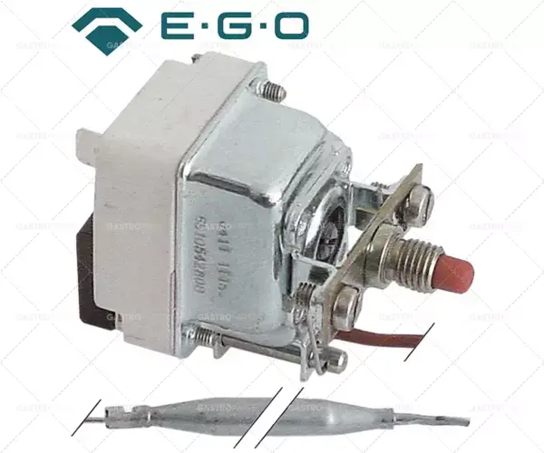 Pouze Dnes bezpečnostní termostat vypínací teplota 200°C 1pólová 0,5A sonda ø 6mm sonda L 130mm