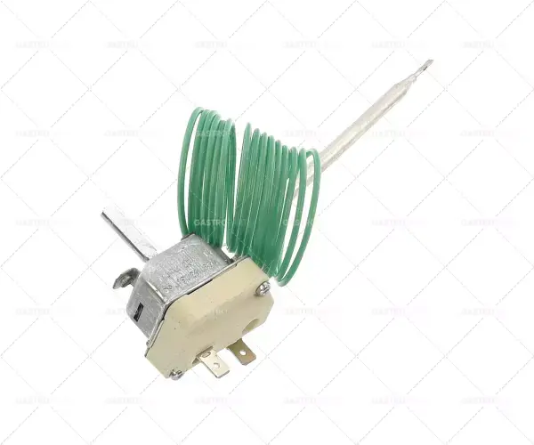 termostat t.max. 110°C teplotní rozsah 30-110°C 1pólová sonda 1NO 16A ø 6mm sonda L 130mm Cenový Hit
