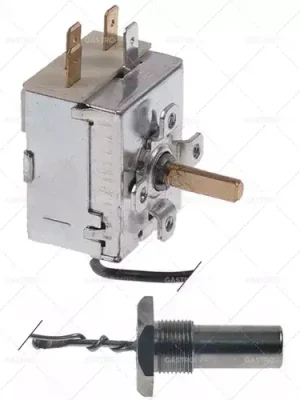 1-fázový regulační termostat 0-90 °C 11x36mm délka kapiláry 600mm Rychlé Dodání