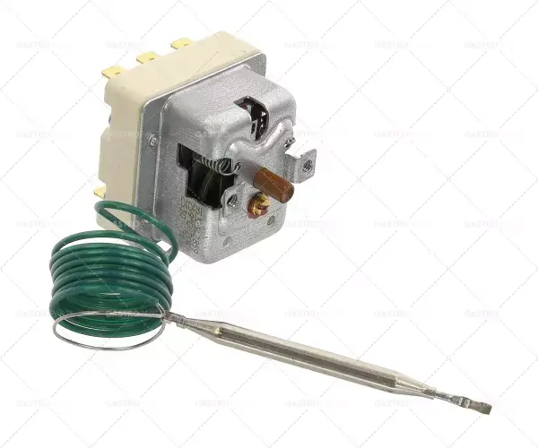 Bezpečnostní termostat Abschalttemp. 250 ° C 3-pólový 20A senzor o 6 mm sondy L 89 mm kapiláry 900mm Jen Po Omezenou Doba