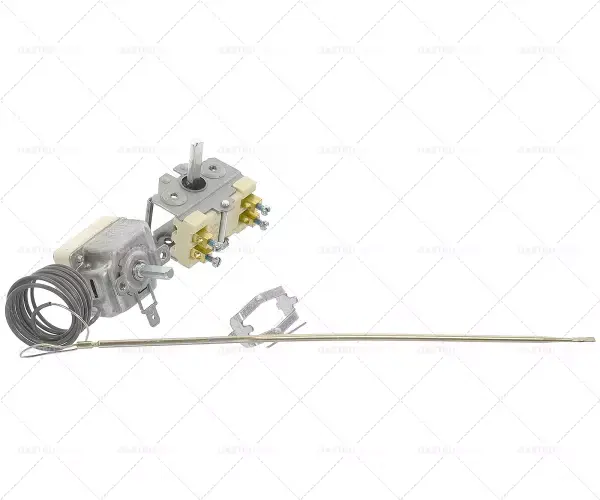 Termostat T.MAX. 320 ° C provozní rozsah 57-320 ° C, 1-pólový 16A 1NO senzor o 3,1 mm sonda L 226 mm Značkový