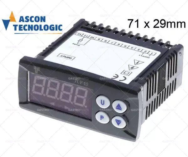 Zlevněný Tecnologic teploměr typ tlv10h instalační rozměr 71x29mm 100-240VAC ntc ptc