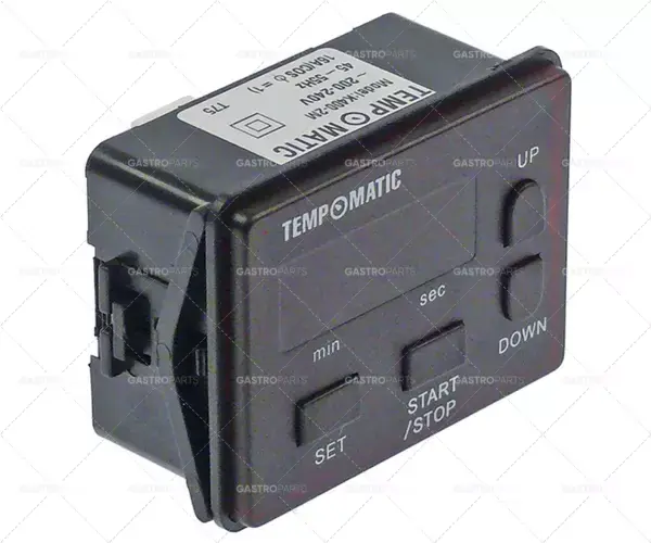 Časová relé TEMPOMATIC K-400-2M časový rozsah 0-99min 230V 16A, rozměr 66x50mm 1NO zadním připojením Víkendová Akce