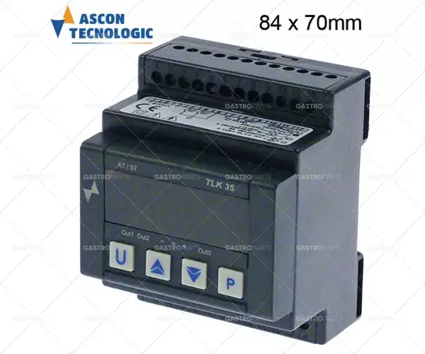 elektronický regulátor TECNOLOGIC typ TLK35HCRR-----B montážní rozměry 70x84mm Výhodná Nabídka