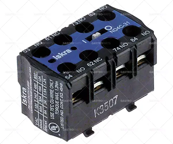 Pouze Dnes pomocné kontakty 3NO/1NC AC15 6A pro stykače K03C/K07C