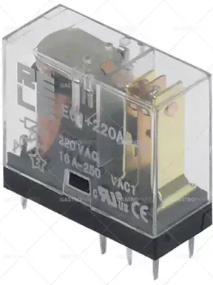 Poslední Šance tiskové relé napětí 230V AC 1CO při 250V 16A připojovací kolíky velikost rastru 5mm FINDER