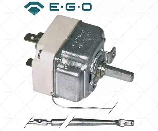 Značkový 1-fázový regulační termostat 50-255 °C 3x219mm délka kapiláry 900mm