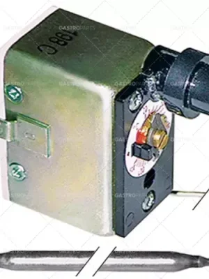 bezpečnostní termostat vypnutí, teplota 20-500°C 1pólová sonda 1nc 16A ø 6mm délka sondy 275mm Novinka