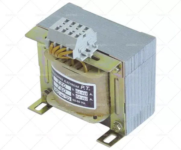Super Cena transformátor primární 220VAC sekundární 230VAC 150Va sekundární 0,65A připojení pružinové svorky 50/60Hz