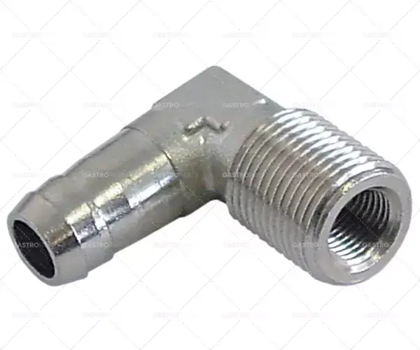 Připojení hadice úhlový mosaz nikl 3/8 "AG - M10x1 IG hadice o 12 mm Nová Kolekce