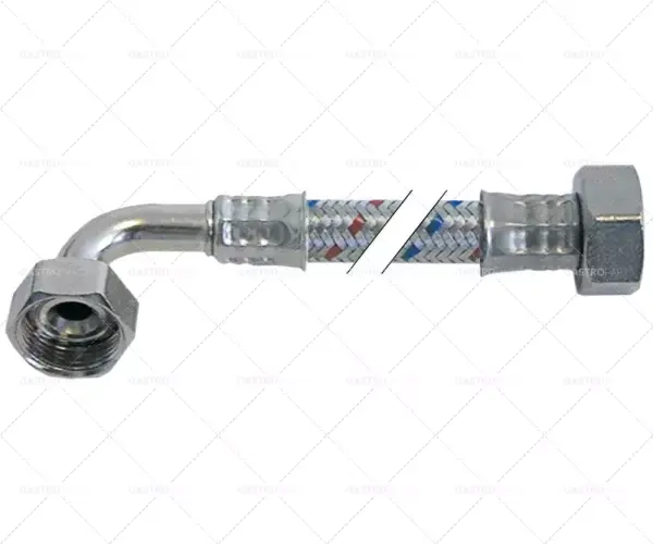 Nakupujte Hned Flex hadice CNS opletení s přímým ohnutý DN12 Připojení 1 3/4 "2 3/4" L 1500mm