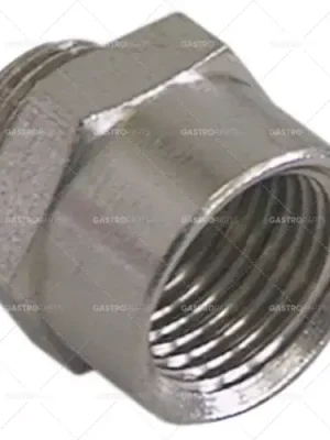 Značkový redukce 3/8" - 1/4" celková délka 23,5 mm ws22 poniklovaná mosaz