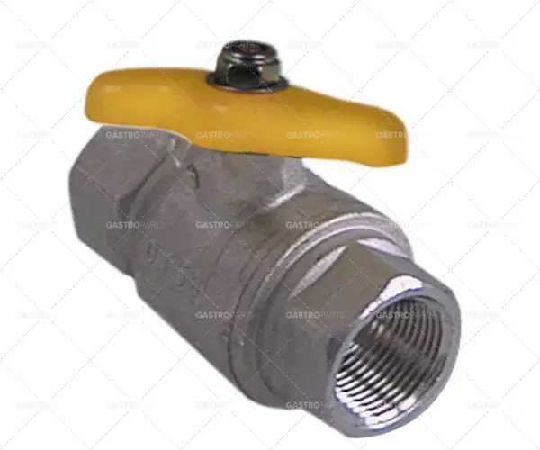 Výprodej kulový kohout přímý s t-rukojetí vstup 1/2" IT výstup 1/2" IT DN15 L 61mm schválení DVGW