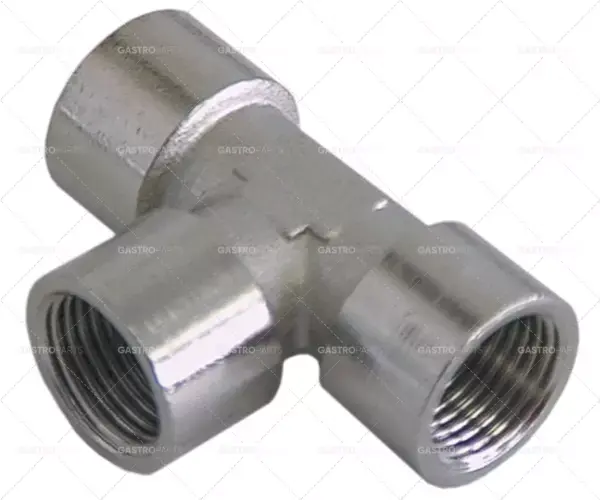 T-kus závit 3/8" IT - 3/8" IT - 3/8" IT poniklovaná mosaz D 51,5mm Dokud Zásoby Vydrží