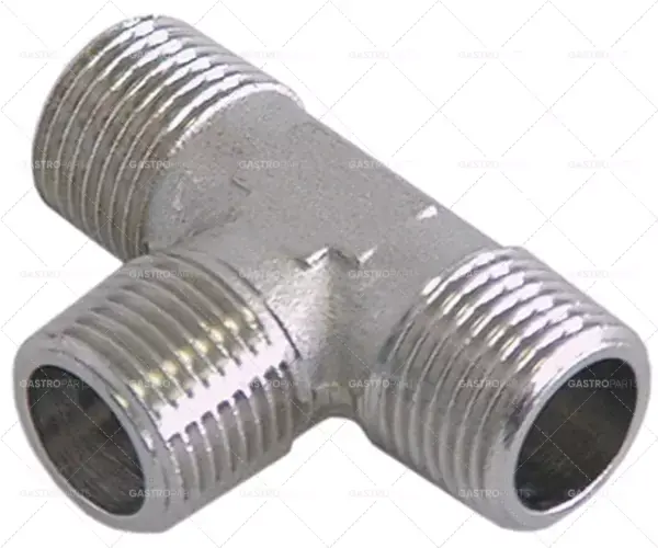 Koupit Online tee t upevnění 1/2 "et-1/2 "et-1/2 "et 64mm dlouhé poniklovaná mosaz