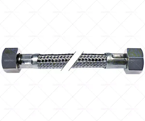 Flex hadice CNS opletení rovný rovně DN8 připojení 3/8 "L 1500 mm ploché / kuželové těsnicí Hit Sezóny