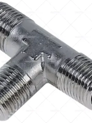 Bezpečná Platba Tee závitem 1/4 "muž - 1/4" male - 1/4 "mužské ocel L 49mm