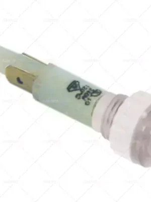 Rychlé Dodání světelný indikátor ø 10 mm 230V čirýpřipojení samec faston 4,8 mm zásuvka šroubová patice