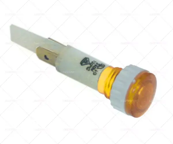 Omezená Nabídka kontrolka ø 10 mm 230V žlutá připojení faston 4,8 mm zásuvka šroubová patice