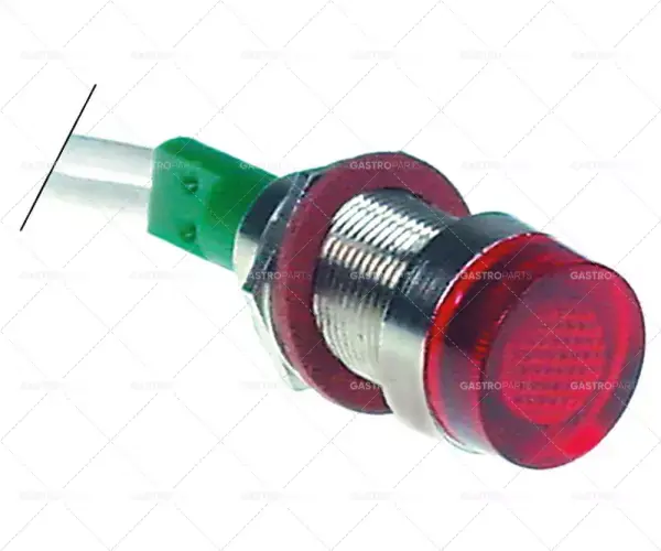 Tovární Cena kontrolka ø 12mm 24V červený připojovací kabel 200mm