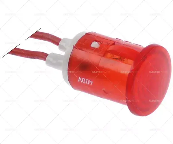 Rychlé Dodání kontrolka ø 16mm 400V červená délka kabelu 200mm materiál kabelu silikonový drát