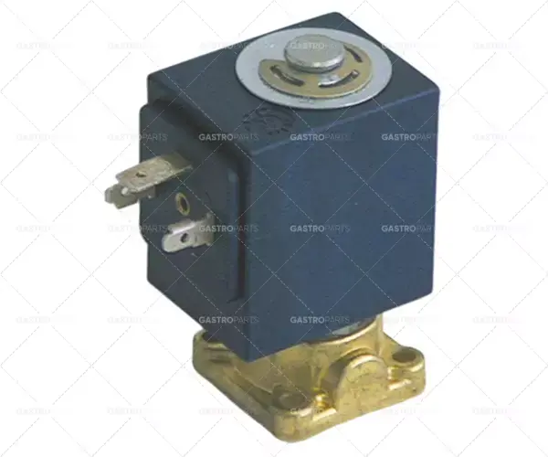 Zlevněný elektromagnetický ventil 2-cestný 230 VAC dn 3,5mm násuvná zásuvka din -10 do 140°C sirai