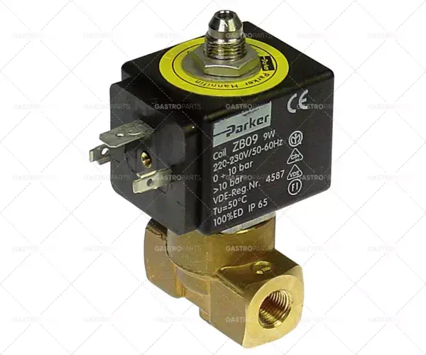 Přímo Od Výrobce elektromagnetický ventil 3-cestný 230 VAC připojení 1/8" DN 1,2 mm násuvná zásuvka DIN -20° až 130°C