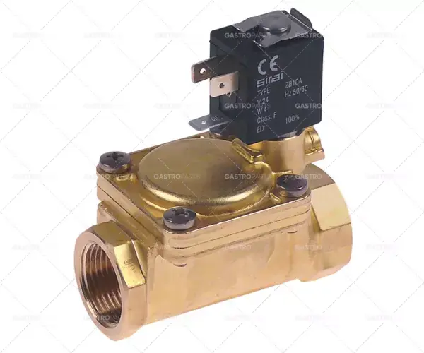 Časově Omezené elektromagnetický ventil 2-cestné připojení 24 VAC 3/4" L 79mm DN 18mm -10 až +90°C cívka typ Z610A